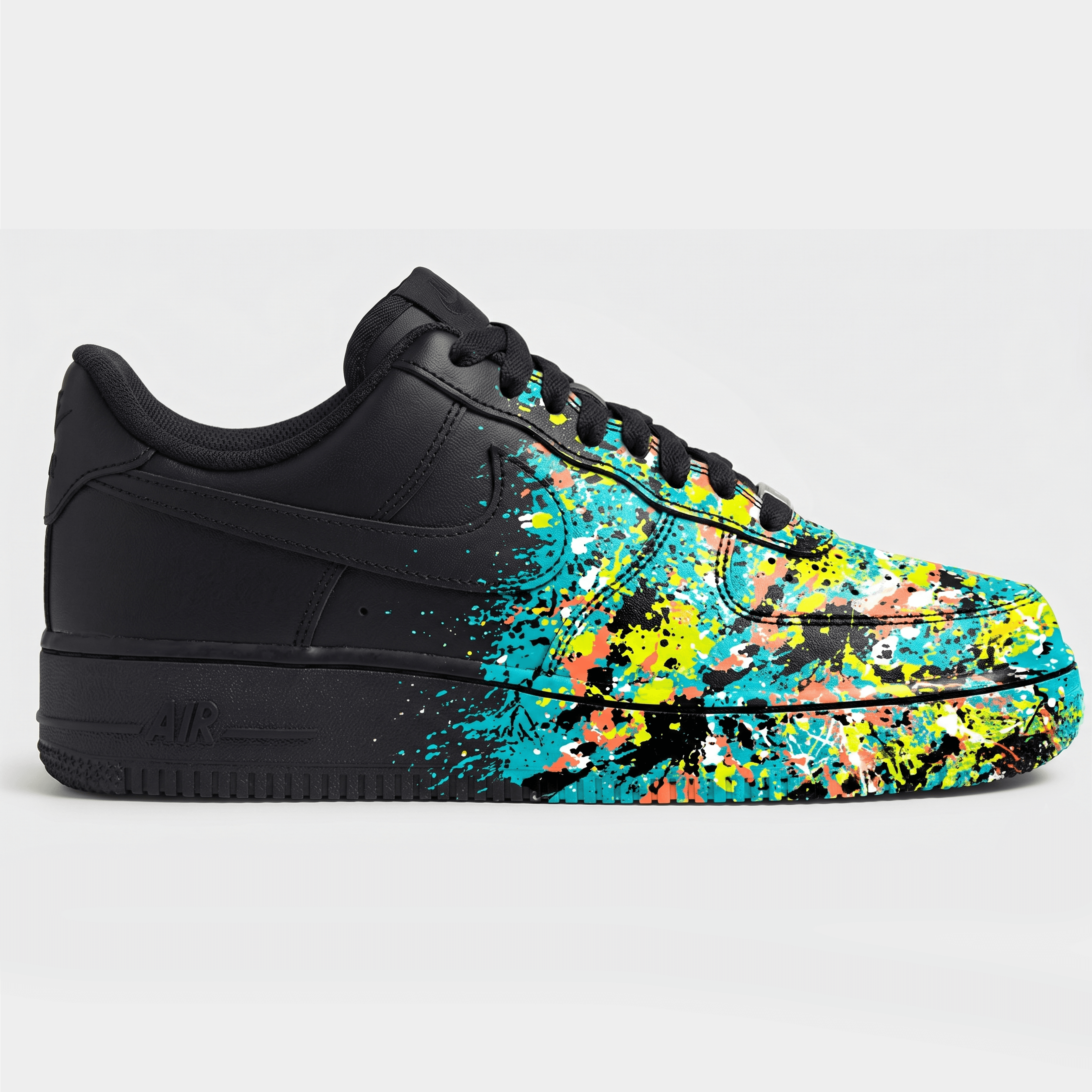 Custom Splatter Paint Sneakers, Hand-Painted Colorful Art Shoes, Personalized Sneakers for Art Lovers, Vibrant Paint Drip Design - gallery image 3