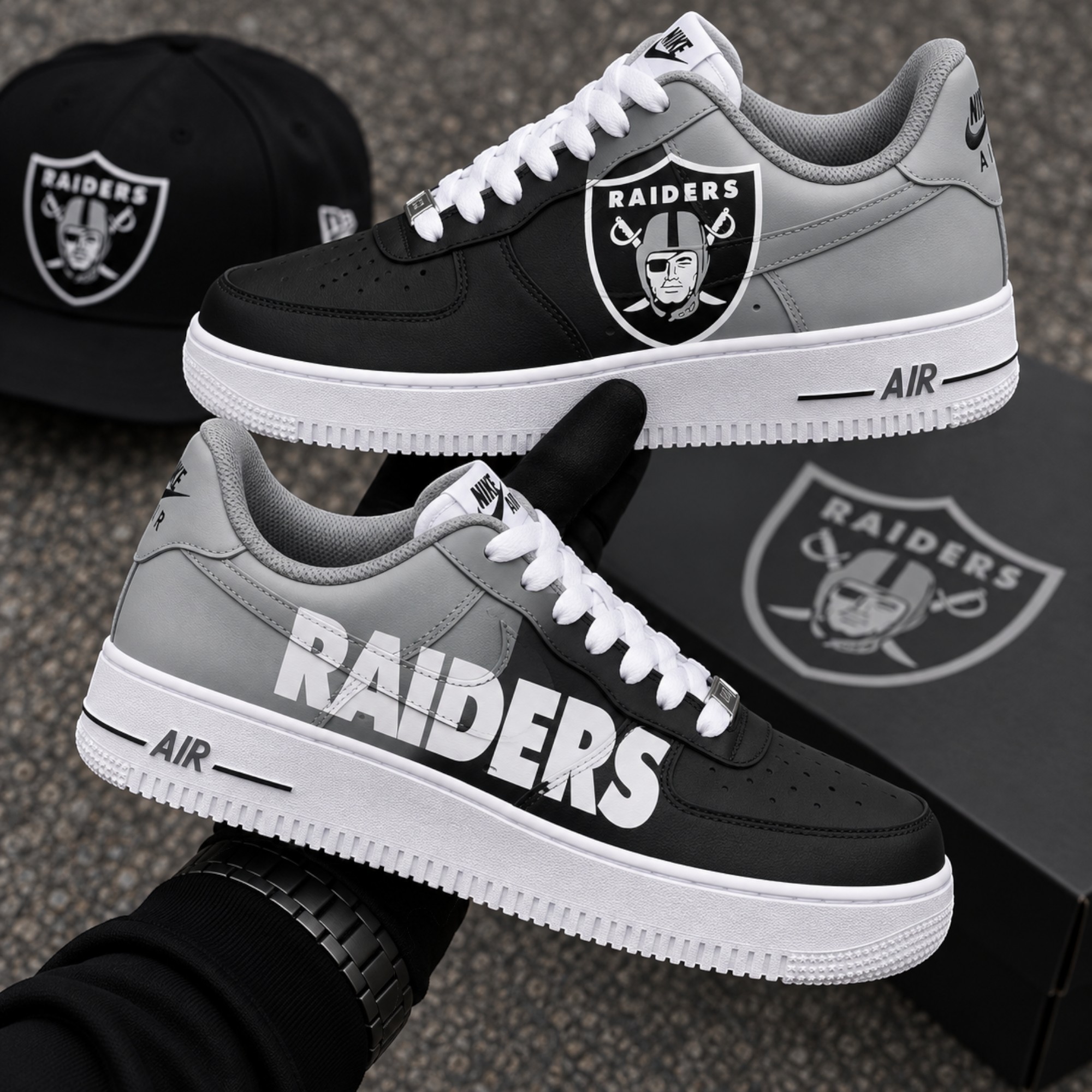 Custom Raiders Sneakers