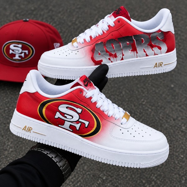 Custom San Francisco 49ers Inspired Sneakers - Custom Hand-Painted Shoes | ZivoSell