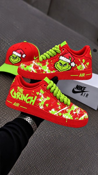 The Red G.rinch Christmas Custom Shoes