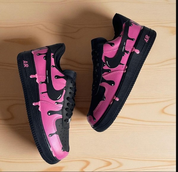 HOT PINK DRIP SHOES - Custom Hand-Painted Shoes | ZivoSell