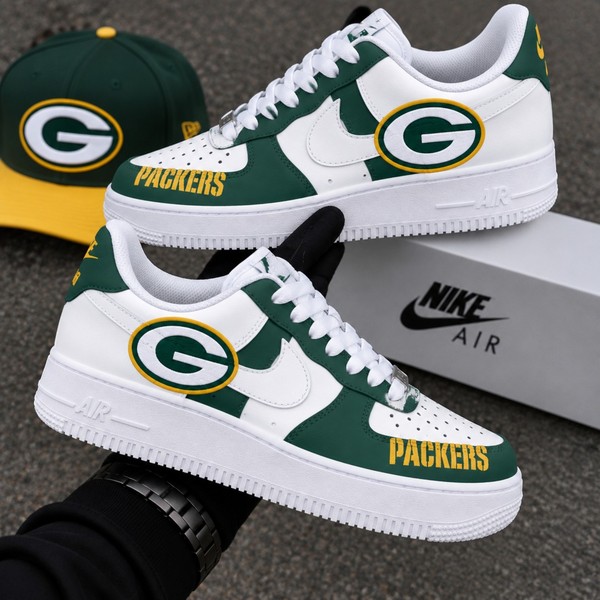 Custom Green Bay Packers Inspired Sneakers - Custom Hand-Painted Shoes | ZivoSell