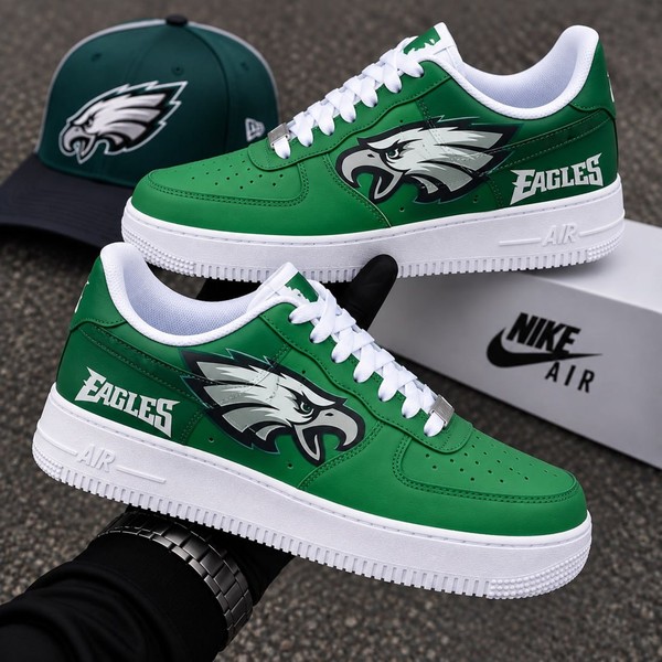Philadelphia Eagles Custom Kicks - Custom Hand-Painted Shoes | ZivoSell