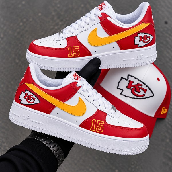 🏈 Chie.fs Kingdom Kicks ❤️💛 Would You Rock These #15s? 👟🔥 - Custom Hand-Painted Shoes | ZivoSell