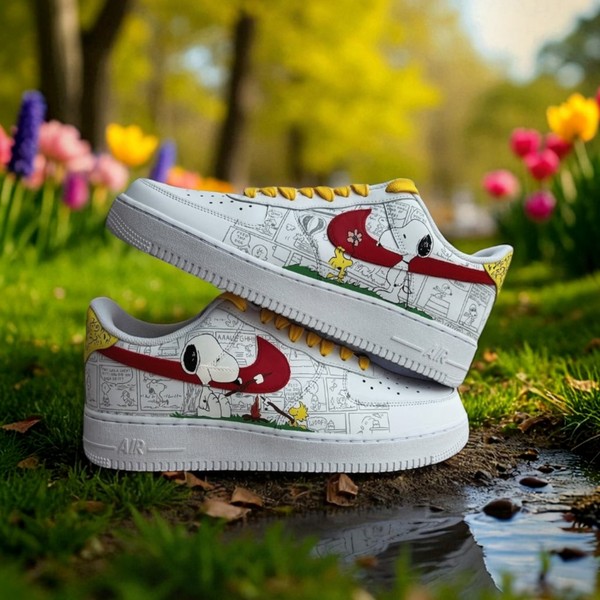 Snoop-y Cartoon Character Shoes - Custom Hand-Painted Shoes | ZivoSell