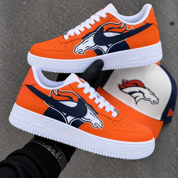 Custom Denver Broncos Sneakers - Custom Hand-Painted Shoes | ZivoSell