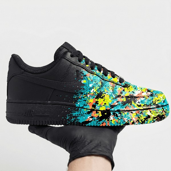 Custom Splatter Paint Sneakers, Hand-Painted Colorful Art Shoes, Personalized Sneakers for Art Lovers, Vibrant Paint Drip Design - Custom Hand-Painted Shoes | ZivoSell
