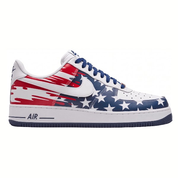 Custom USA Flag AF1 Sneakers, 4th of July Hand Painted American Stars and Stripes Shoes, Patriotic Custom AF1 Sneakers. - Custom Hand-Painted Shoes | ZivoSell