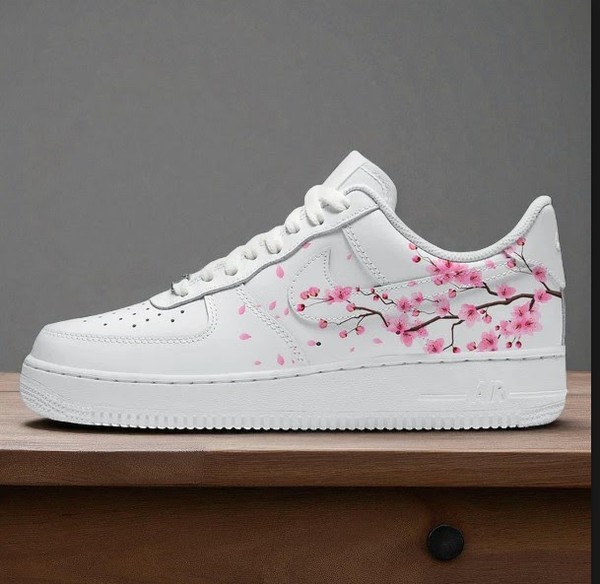 Cherry Blossom - Custom Hand-Painted Shoes | ZivoSell
